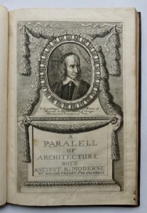 Photo of A Parallel Of The Antient Architecture With the Modern, In a Collection of Ten Principal Authors who have written upon the Five Orders, Viz. Palladio and Scamozzi, Serlio and Vignola, D. Barbaro and Cataneo, L.B. Alberti and Viola, Bullant and De Lorme, Compared with one another. ... With Leon Baptista Alberti’s Treatise of Statues. By John Evelyn Esq. by FRÉART, Roland sieur de Chambray.